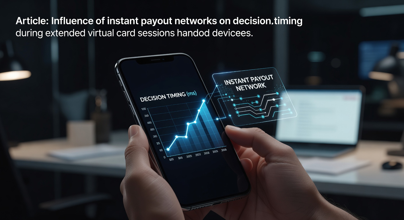 Handheld-Gerät zeigt virtuelle Kartensitzung mit Sofortauszahlungsoptionen während einer Live-Session