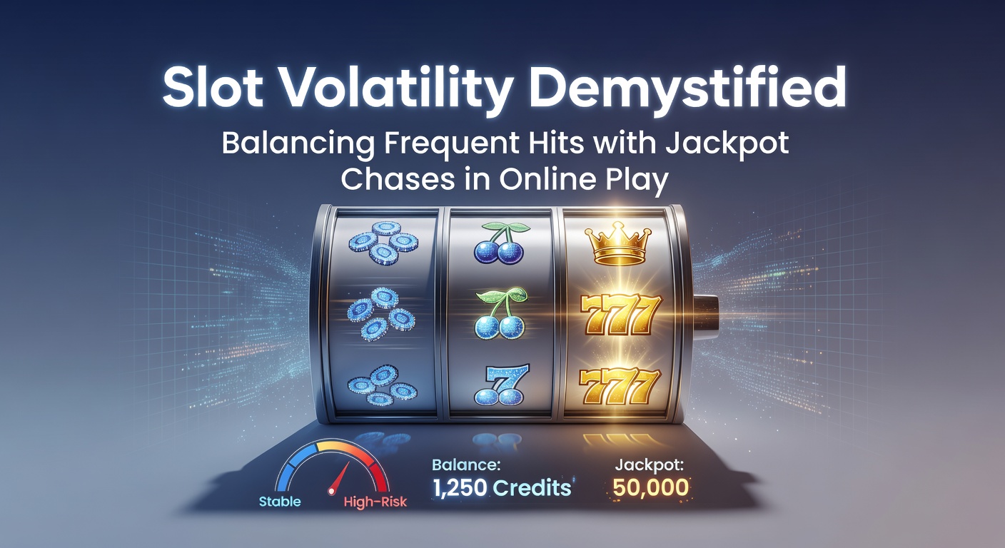 Bunte Slot-Maschinen mit leuchtenden Symbolen und drehenden Walzen, die die Spannung hoher und niedriger Volatilität illustrieren